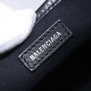 BALENCIAGA Navy Cabas XS Hand Bag Canvas Black 390346 Auth 200438A-17