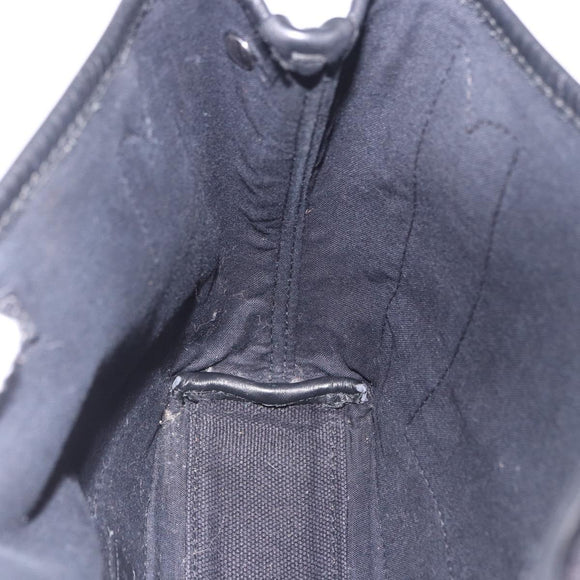 BALENCIAGA Navy Cabas XS Hand Bag Canvas Black 390346 Auth 200438A