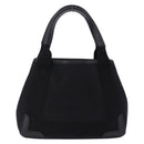 BALENCIAGA Navy Cabas XS Hand Bag Canvas Black 390346 Auth 200438A-2