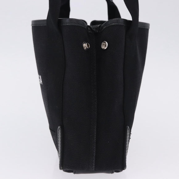 BALENCIAGA Navy Cabas XS Hand Bag Canvas Black 390346 Auth 200438A