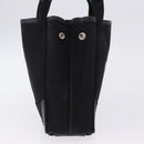 BALENCIAGA Navy Cabas XS Hand Bag Canvas Black 390346 Auth 200438A-4