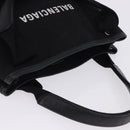 BALENCIAGA Navy Cabas XS Hand Bag Canvas Black 390346 Auth 200438A-6