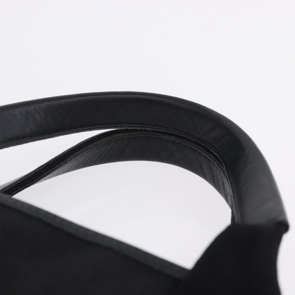 BALENCIAGA Navy Cabas XS Hand Bag Canvas Black 390346 Auth 200438A