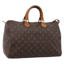 LOUIS VUITTON Monogram Speedy 35 Hand Bag M41524 LV Auth 200441A-1