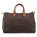 LOUIS VUITTON Monogram Speedy 35 Hand Bag M41524 LV Auth 200441A-13