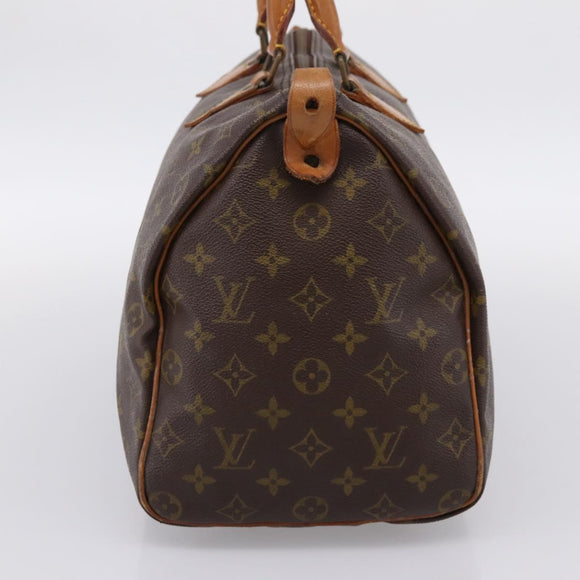LOUIS VUITTON Monogram Speedy 35 Hand Bag M41524 LV Auth 200441A