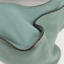 Chloe Marcie Hand Bag Leather 2way Green Gold Auth 200450V-13