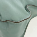 Chloe Marcie Hand Bag Leather 2way Green Gold Auth 200450V-15