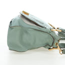 Chloe Marcie Hand Bag Leather 2way Green Gold Auth 200450V-5