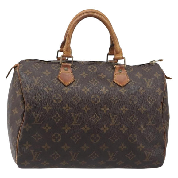 LOUIS VUITTON Monogram Speedy 30 Hand Bag M41526 LV Auth 200452