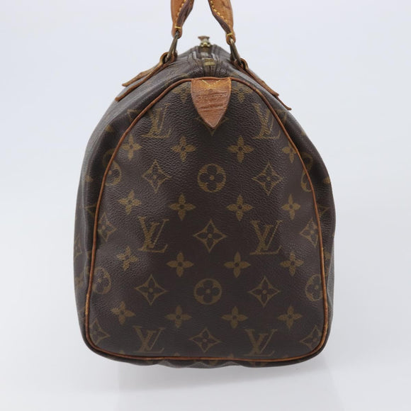 LOUIS VUITTON Monogram Speedy 30 Hand Bag M41526 LV Auth 200452