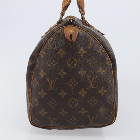 LOUIS VUITTON Monogram Speedy 30 Hand Bag M41526 LV Auth 200452