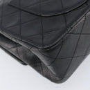 CHANEL Chain Matelasse 23 Shoulder Bag Lamb Skin Black Gold CC Auth 200454SAM-13