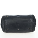 Chloe Paddington Hand Bag Leather Black Gold Silver Auth 200455V-5