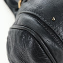 Chloe Paddington Hand Bag Leather Black Gold Silver Auth 200455V-14