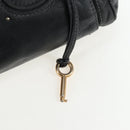 Chloe Paddington Hand Bag Leather Black Gold Silver Auth 200455V-19