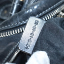 Chloe Paddington Hand Bag Leather Black Gold Silver Auth 200455V-11