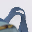 PRADA Backpack Nylon Light Blue Silver Auth 200461-17