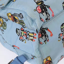 PRADA Backpack Nylon Light Blue Silver Auth 200461-21