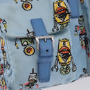 PRADA Backpack Nylon Light Blue Silver Auth 200461-28