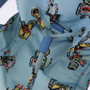 PRADA Backpack Nylon Light Blue Silver Auth 200461-31