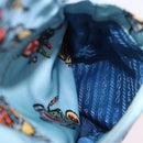 PRADA Backpack Nylon Light Blue Silver Auth 200461-39