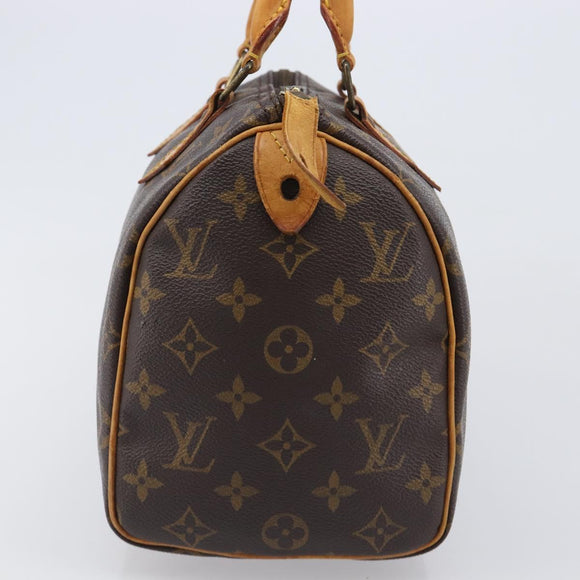 LOUIS VUITTON Monogram Speedy 25 Hand Bag M41528 LV Auth 200464