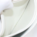 CHANEL Chain Matelasse Shoulder Bag Lamb Skin White Gold CC Auth 200466V-24