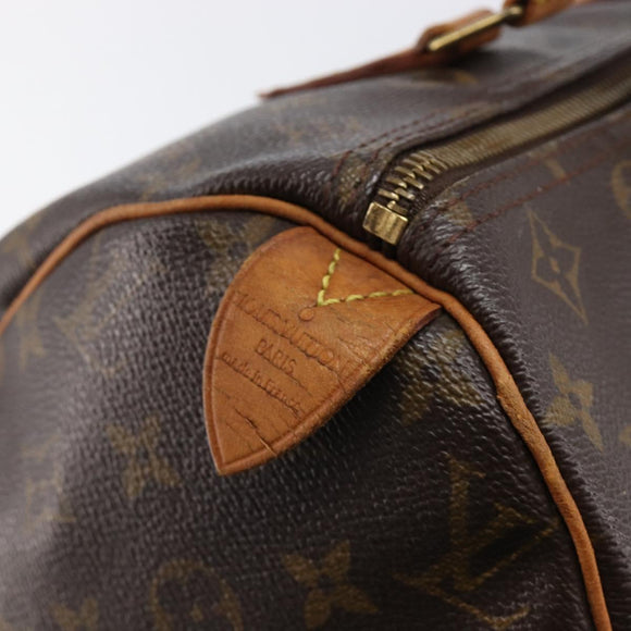 LOUIS VUITTON Monogram Speedy 30 Hand Bag M41526 LV Auth 200472