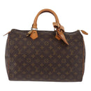 LOUIS VUITTON Monogram Speedy 35 Hand Bag M41524 LV Auth 200473V-13