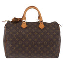 LOUIS VUITTON Monogram Speedy 35 Hand Bag M41524 LV Auth 200473V-2