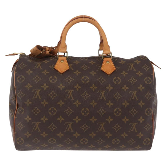 LOUIS VUITTON Monogram Speedy 35 Hand Bag M41524 LV Auth 200473V