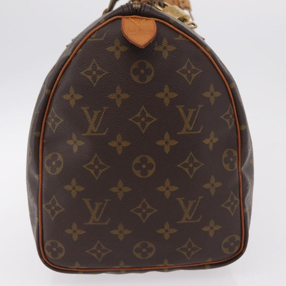 LOUIS VUITTON Monogram Speedy 35 Hand Bag M41524 LV Auth 200473V