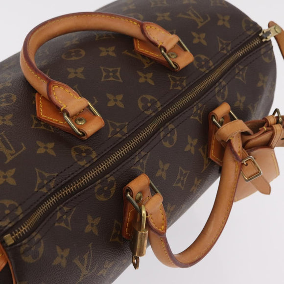 LOUIS VUITTON Monogram Speedy 35 Hand Bag M41524 LV Auth 200473V