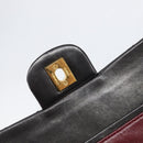 CHANEL Chain Matelasse 25 Shoulder Bag Lamb Skin Black Gold CC Auth 200477SAM-19