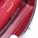 CHANEL Chain Matelasse 25 Shoulder Bag Lamb Skin Black Gold CC Auth 200477SAM-11