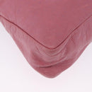 BALENCIAGA Clutch Bag Leather Pink Auth 200479M-15