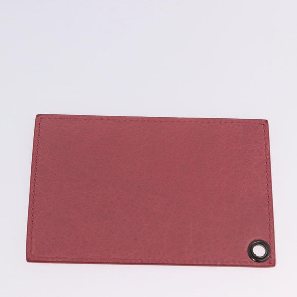 BALENCIAGA Clutch Bag Leather Pink Auth 200479M
