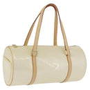 LOUIS VUITTON Monogram Vernis Bedford Hand Bag Perle M91006 LV Auth 200480V-1