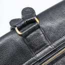 CHANEL Matelasse Backpack Caviar Skin Black Gold CC Auth 200481V-14