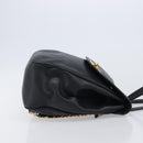 CHANEL Matelasse Backpack Caviar Skin Black Gold CC Auth 200481V-4