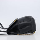 CHANEL Matelasse Backpack Caviar Skin Black Gold CC Auth 200481V-5