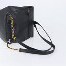 CHANEL Matelasse Backpack Caviar Skin Black Gold CC Auth 200481V-9