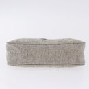 PRADA Hand Pouch Hand Bag Canvas Gray Auth 200483A-10