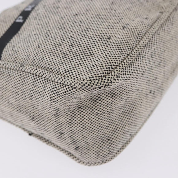 PRADA Hand Pouch Hand Bag Canvas Gray Auth 200483A