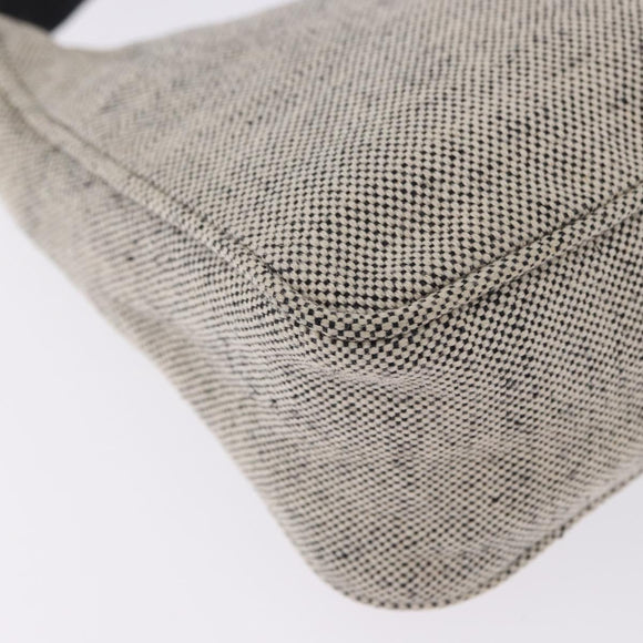 PRADA Hand Pouch Hand Bag Canvas Gray Auth 200483A