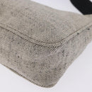 PRADA Hand Pouch Hand Bag Canvas Gray Auth 200483A-14