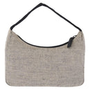 PRADA Hand Pouch Hand Bag Canvas Gray Auth 200483A-3