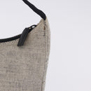 PRADA Hand Pouch Hand Bag Canvas Gray Auth 200483A-4