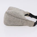 PRADA Hand Pouch Hand Bag Canvas Gray Auth 200483A-5